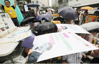 ▲일본의 대한무역제재 조치에 항의하는 한국국민들