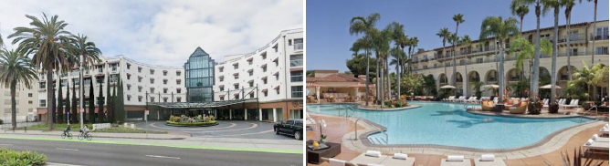 ▲ (왼쪽) 로스앤젤레스카운티의 로위스산타모니카호텔 ▲ 오렌지카운티의 리츠칼튼 라구나니구엘 호텔